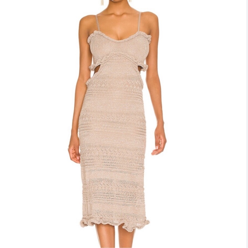 MISA Skye cut out dress